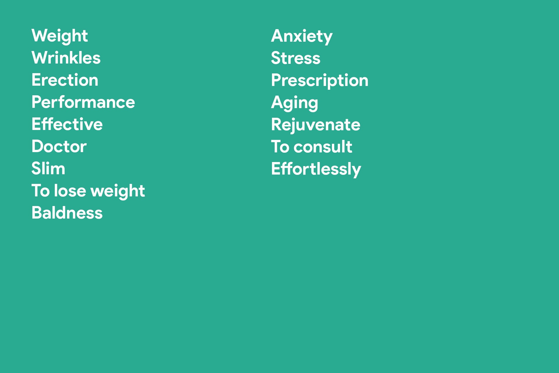 The words belonging to the pharmaceutical domain