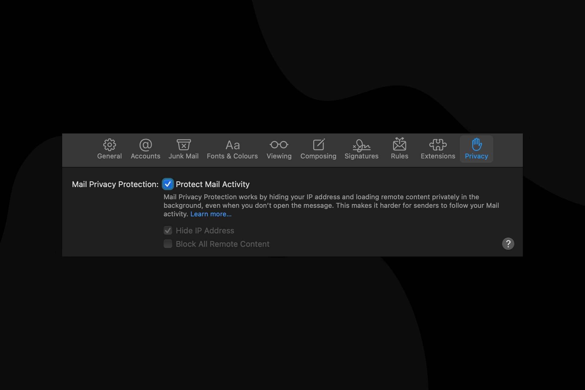 app mail privacy protection