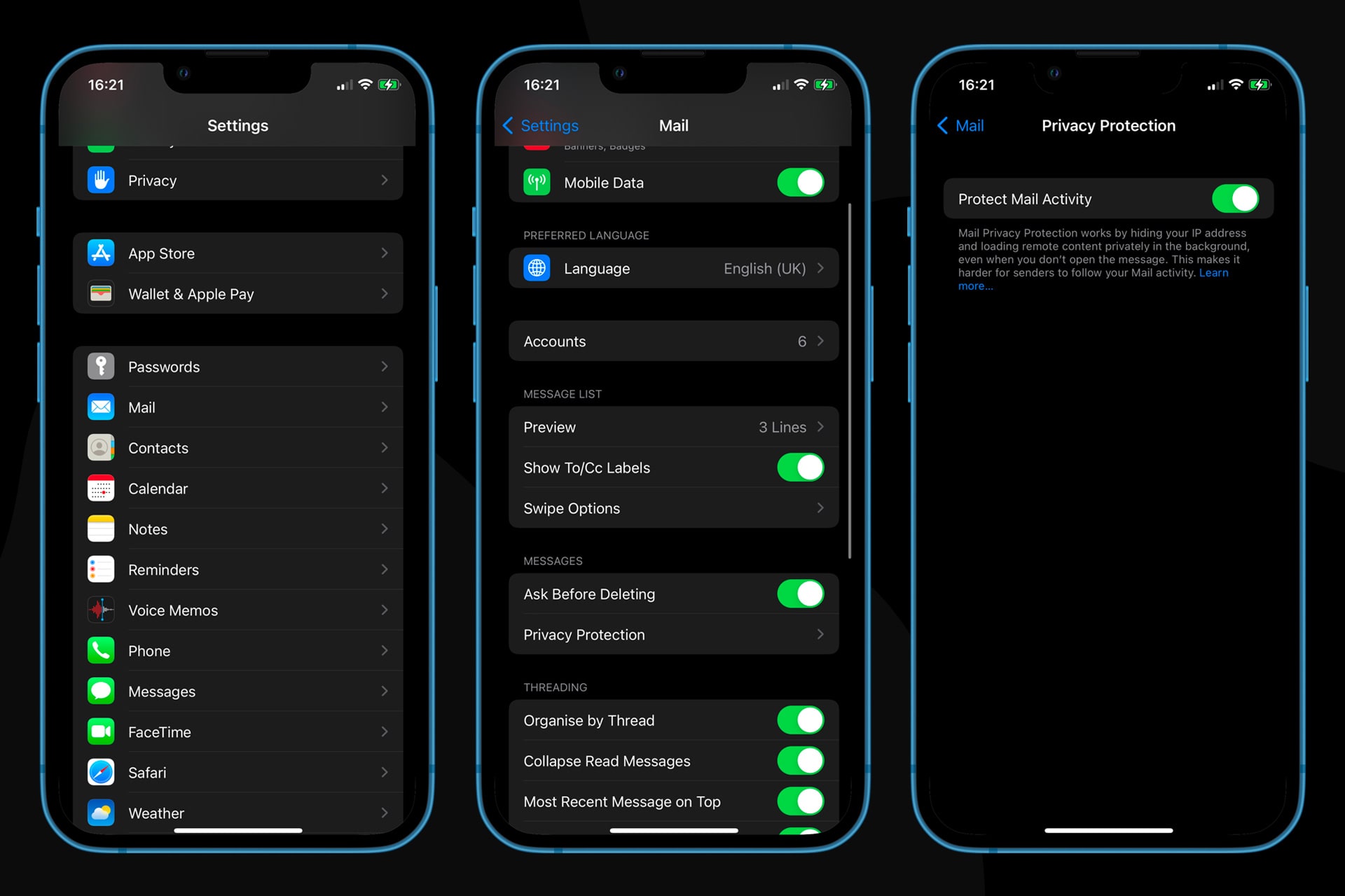 iphone mail privacy protection