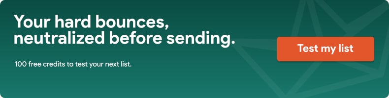 Eliminate hard bounces before you hit send.