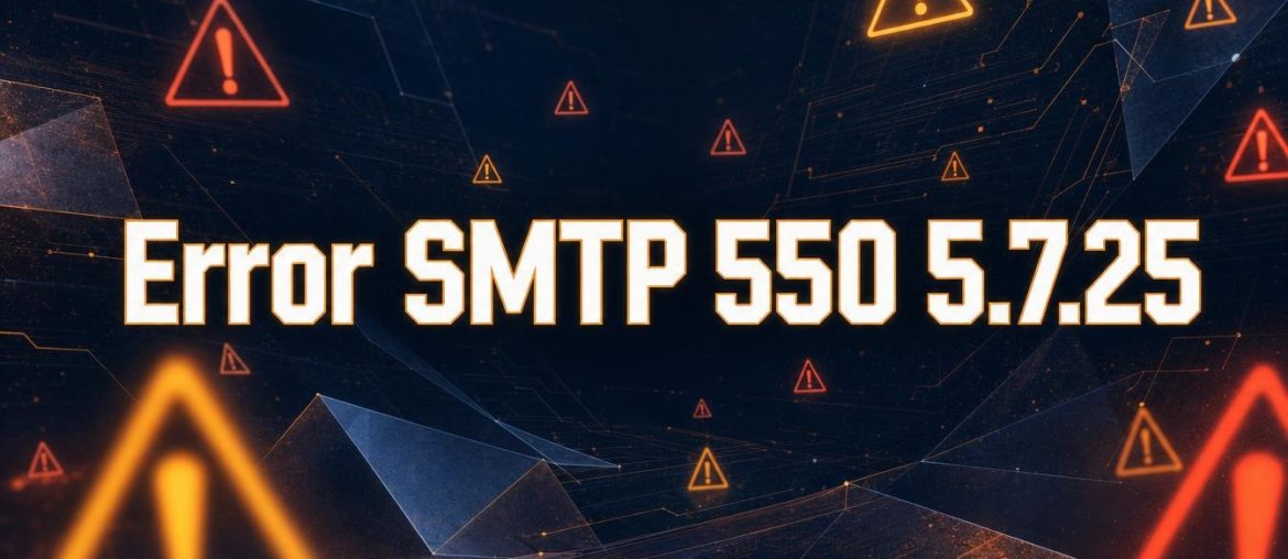 SMTP Error 550 5.7.25 with security alerts