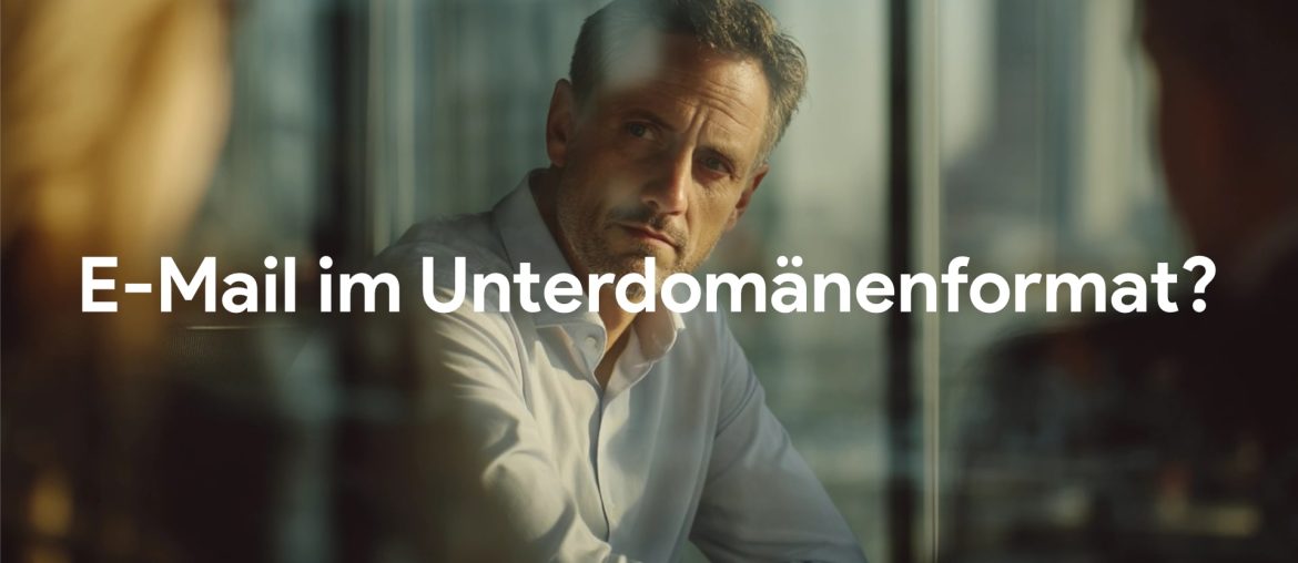 Nachdenklicher Mann im Büro, E-Mail-Diskussion