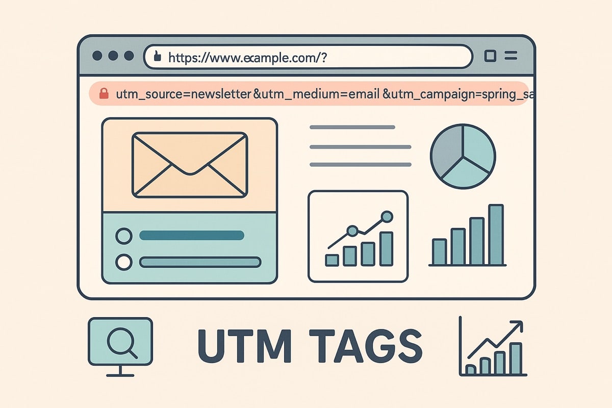 Grafik zu UTM-Tags und Web-Analyse