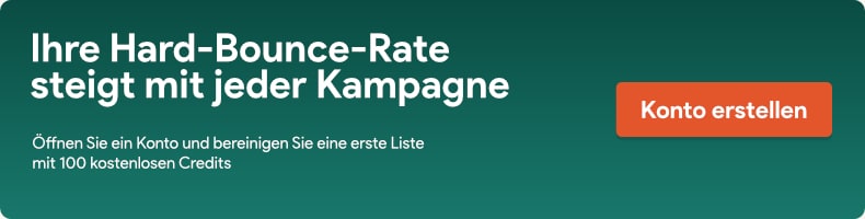 Ihre Hard-Bounce-Rate steigt mit jeder Kampagne