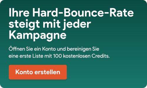 Ihre Hard-Bounce-Rate steigt mit jeder Kampagne