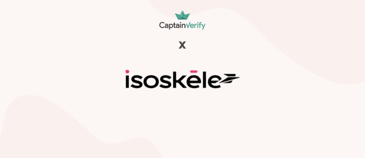 Wie die Agentur Isoskele die Zustellbarkeit ihrer Kampagnen mit Hilfe von Captain Verify verbessert hat. Logos von CaptainVerify und isoskele