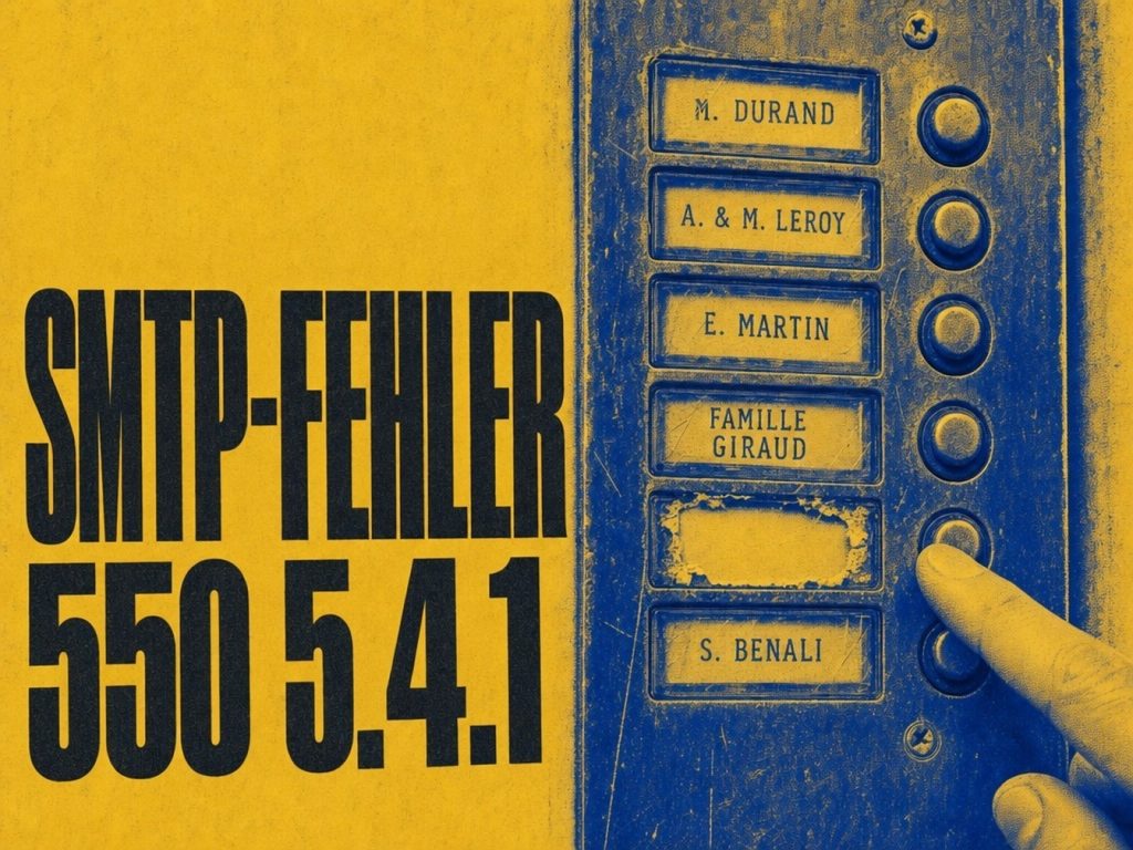 SMTP-Fehler 550 5.4.1: Warum der Empfänger abgelehnt wird und wie Sie ihn beheben