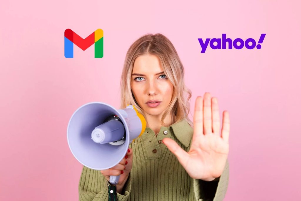 Los correos electrónicos no autenticados rechazados por Gmail, Yahoo…