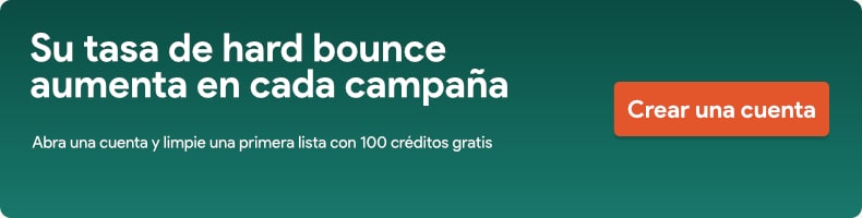 Su tasa de hard bounce aumenta en cada campaña