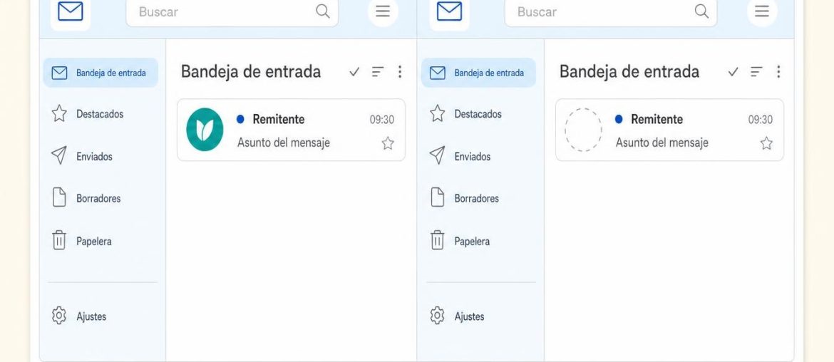 BIMI self-asserted: qué significa para tu logo en la bandeja de entrada Interfaz de mensajería con bandeja de entrada