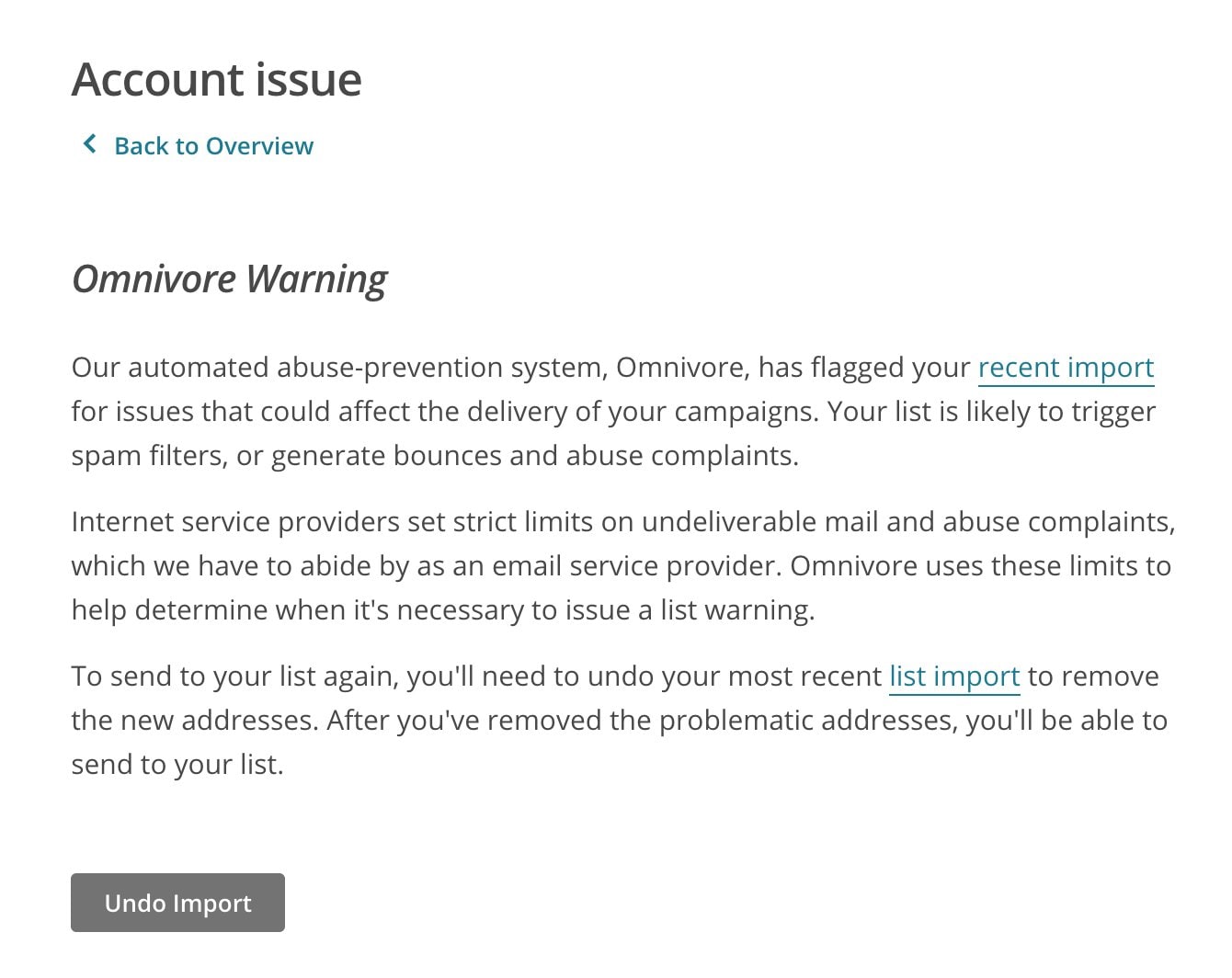 alerte mailchimp