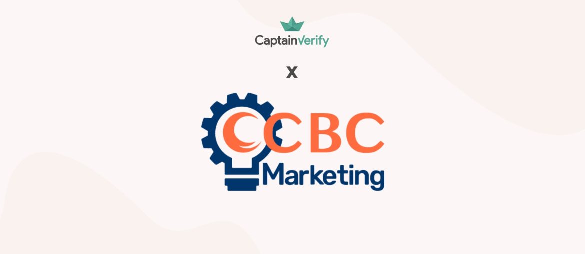 Logos CaptainVerify et CBC Marketing ensemble