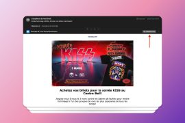 Affiche de la soirée KISS au Centre Bell