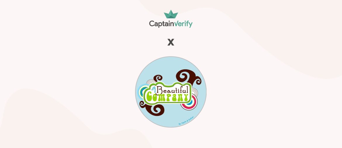 Logos CaptainVerify et Beautiful Company associés.