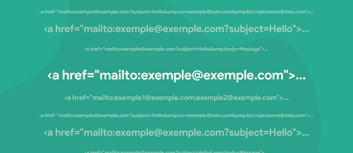 Esempi di codice mailto su sfondo verde
