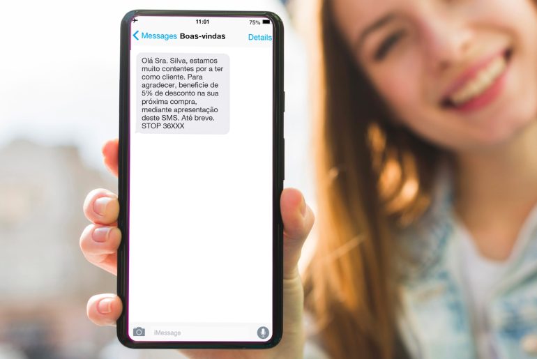 sms marketing boas-vindas