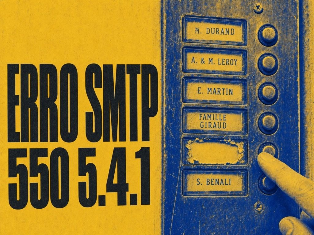 Erro SMTP 550 5.4.1: porque é rejeitado o destinatário e como corrigi-lo